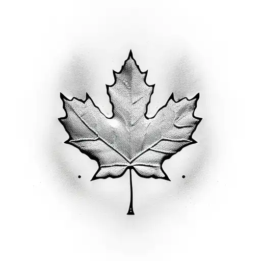Maple Leaf That Looks Like Flapping Italian Flag