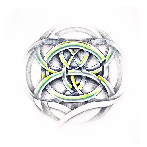 Triquetra United With Dragon