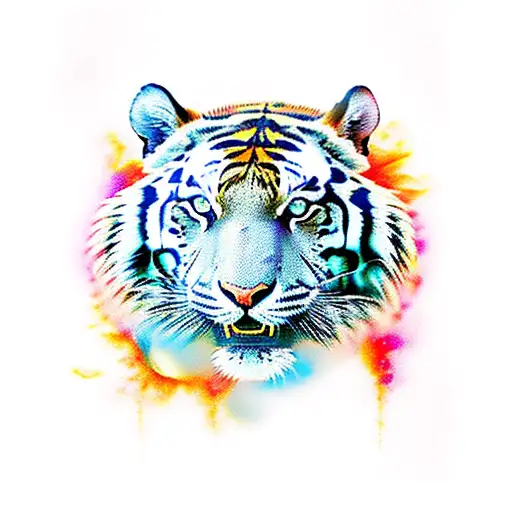 Tiger Eyes In Flames