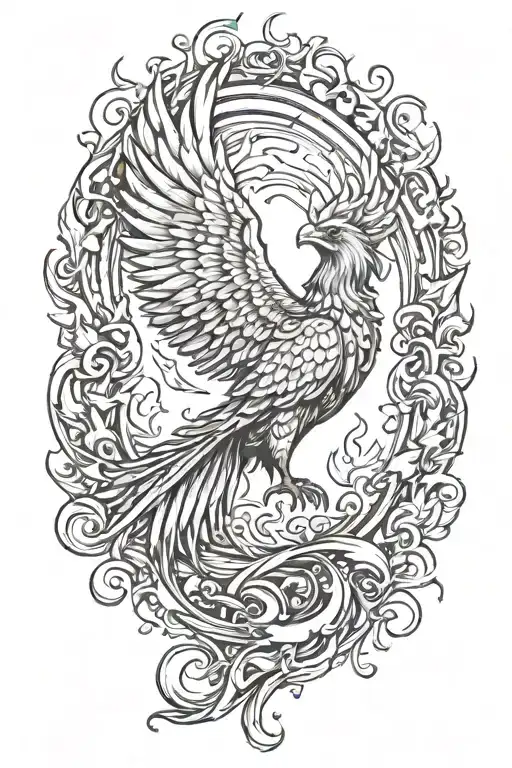 Phoenix Rising From The Ashes