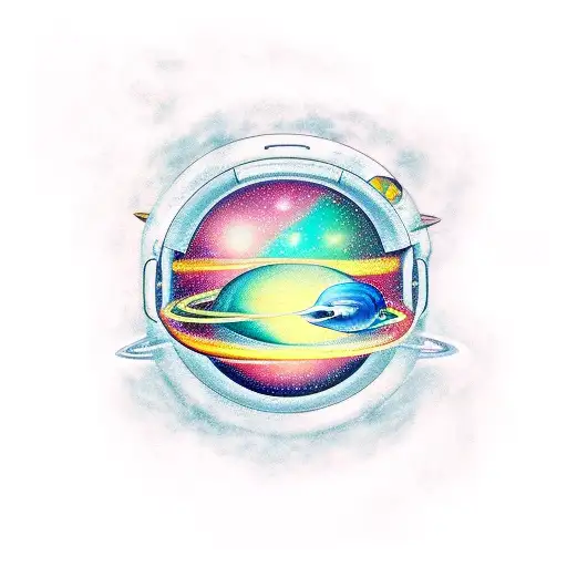 Whale In Space Wirth Planets In Background