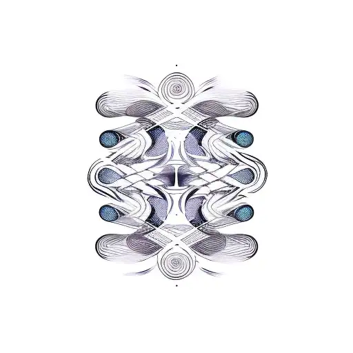 Abstract Wavy Lines Shaded