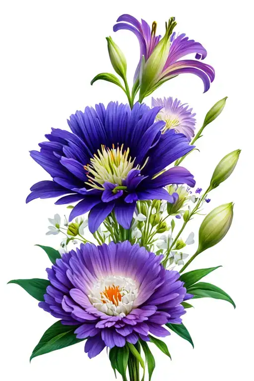 Lily Carnation Aster Bouquet