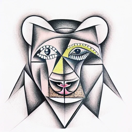 Cubism Picasso Bear