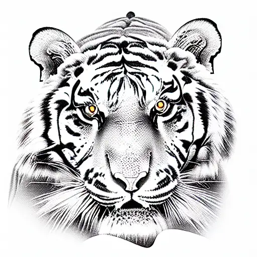 Full Body Of A Tiger