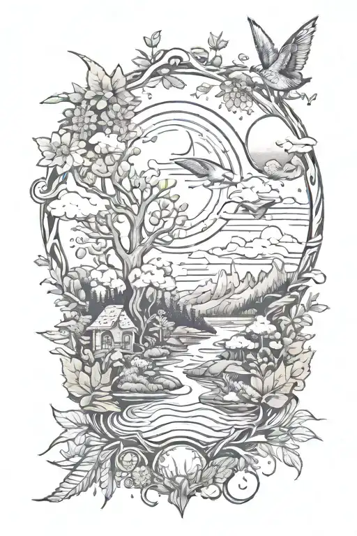 Nature Scene Inspired