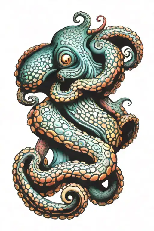Colorful Octopus Wrapped