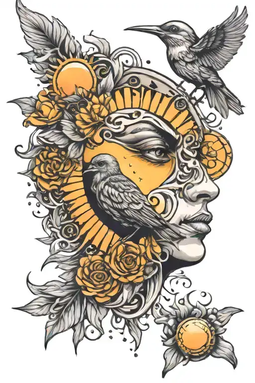 Bird Face And The Sun