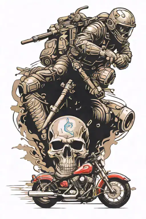 Wounded Warrior And Motorcycle