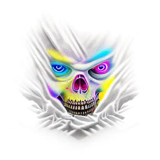 Dark Ornamental Mixed With Cyber Sigilism