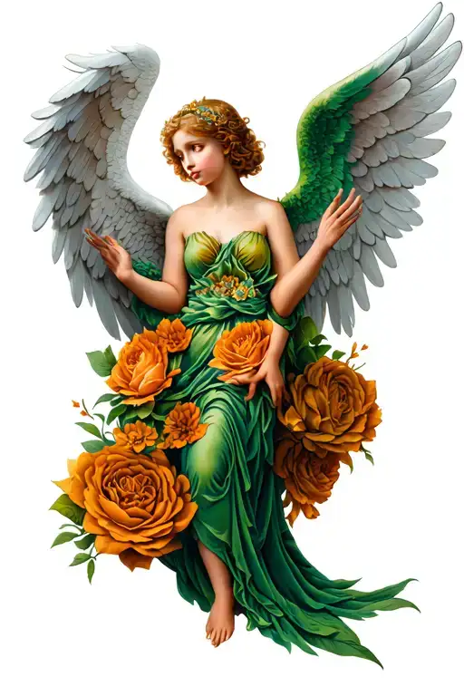 Irish Angel Wings Holding