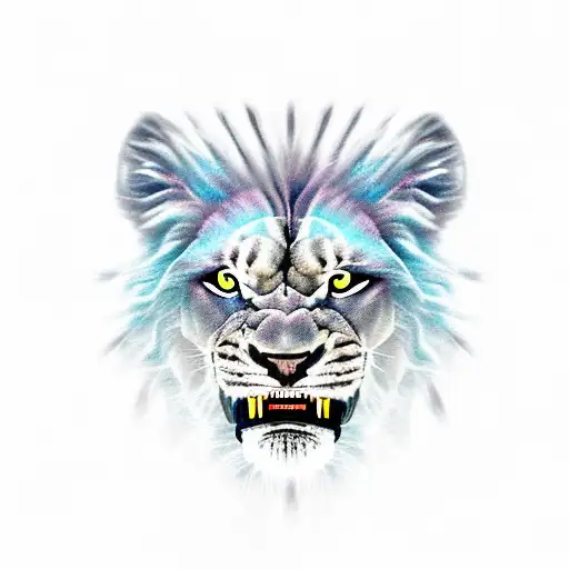 Roaring Lion With A Scare