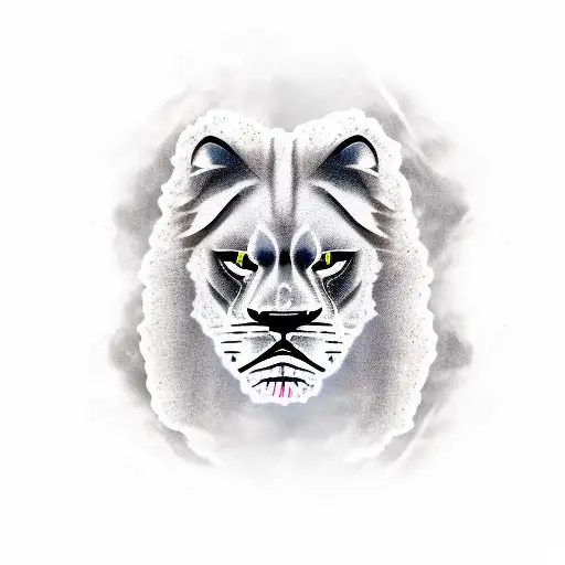 Roaring Lion With A Scare