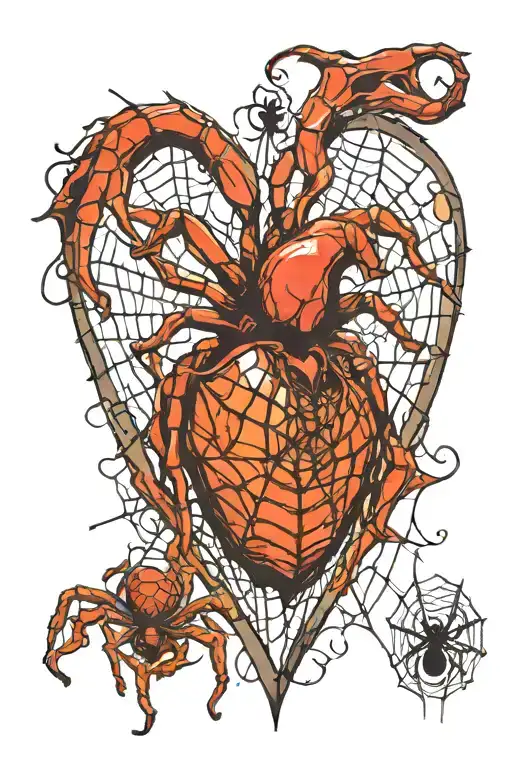 Heart Spider Web Cards
