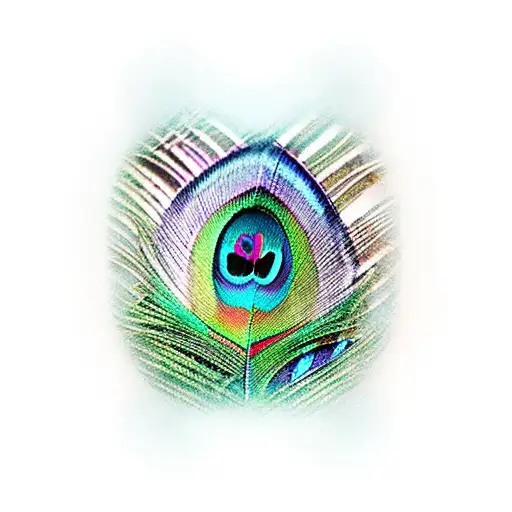 Peacock Feather With An Eye As Its Center