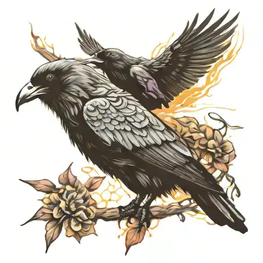 Enlightened Crows Transforming Pain