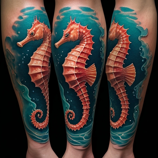Seahorse Swimming