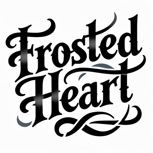 Frosted Heart Tattoo idea