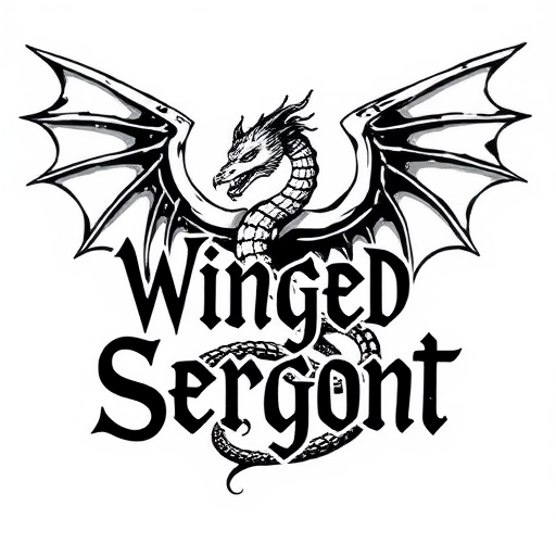 Crimson Winged Serpent Tattoo idea