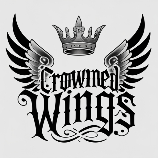 Crowned Wings Tattoo idea