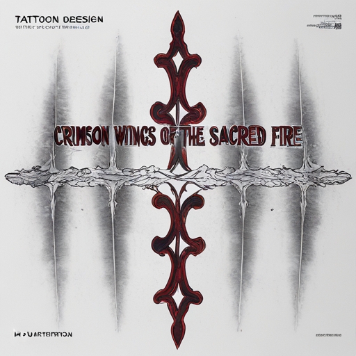 Crimson Wings of the Sacred Fire Tattoo idea