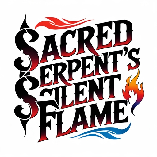 Sacred Serpent’s Silent Flame Tattoo idea