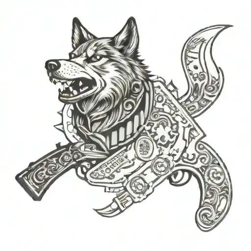 Guns Money Cards Wolf