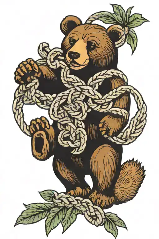 Armenian Knots With Bear