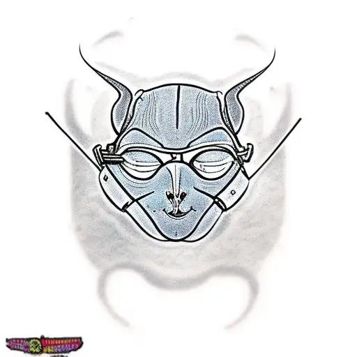 Sphinx Cat With An Mf Doom Mask