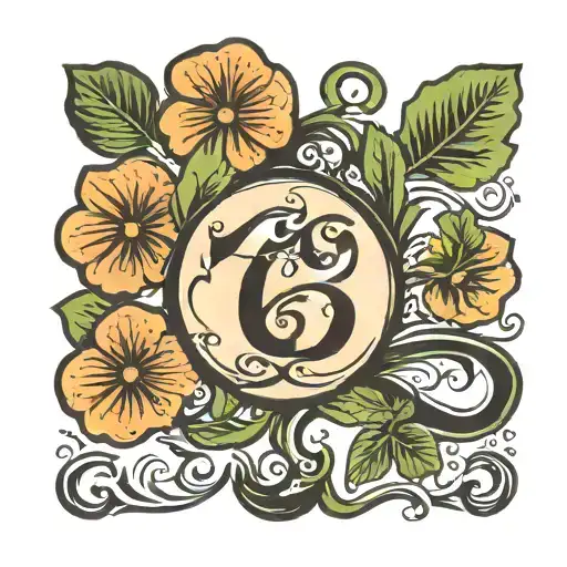 4 Leaf Clover And Number 6 And Mustache