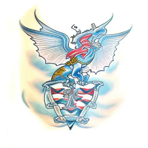 Saint George And Dragon Sleeve