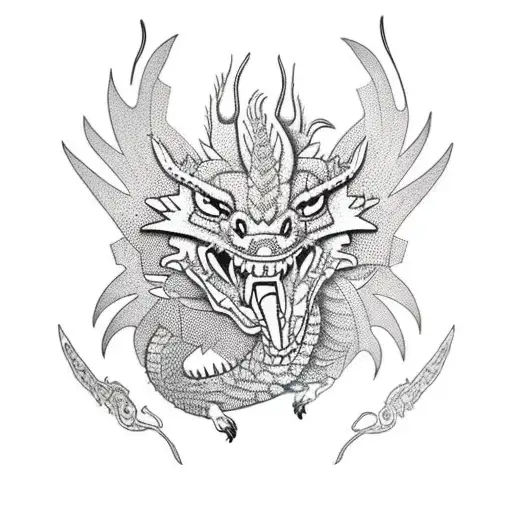 Aztec Dragon Made Of Gears