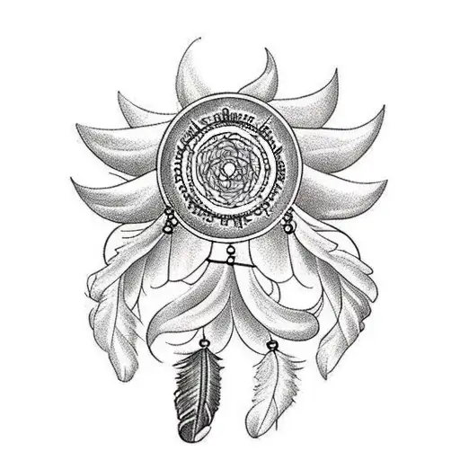 Horse Shoe Dream Catcher With Lillies