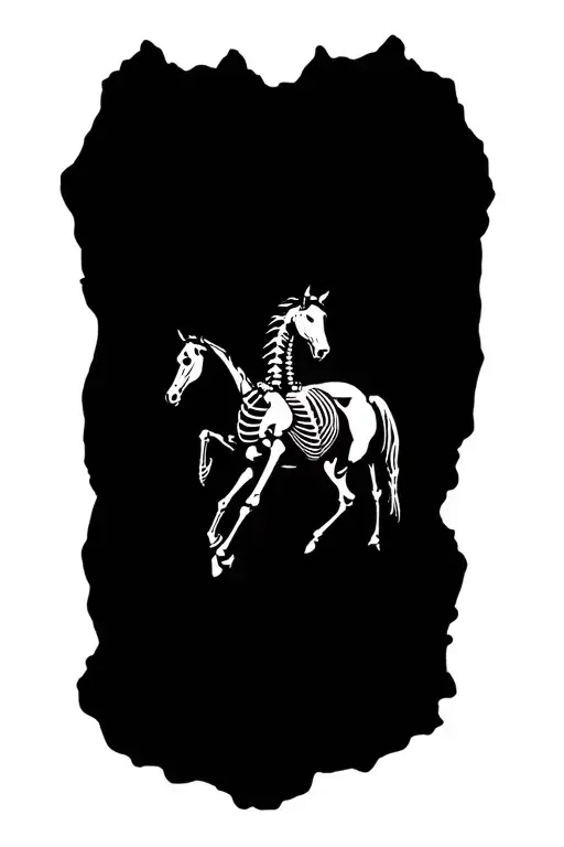 Horse Skeleton Galloping
