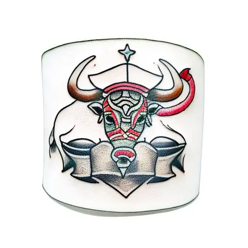 Arm Ring With Bull And Bujra