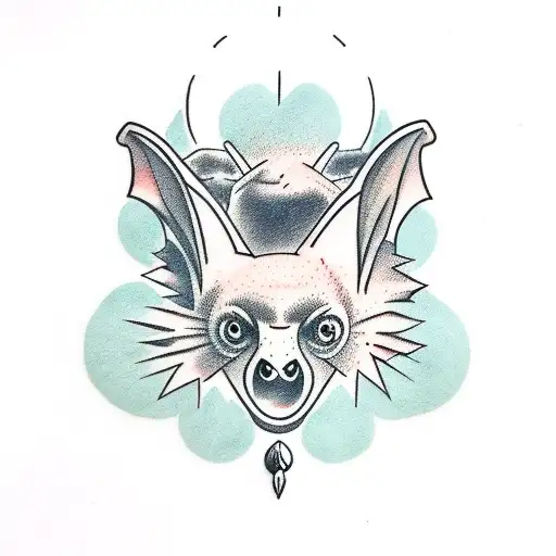 Fruit Bat With 2 Heads