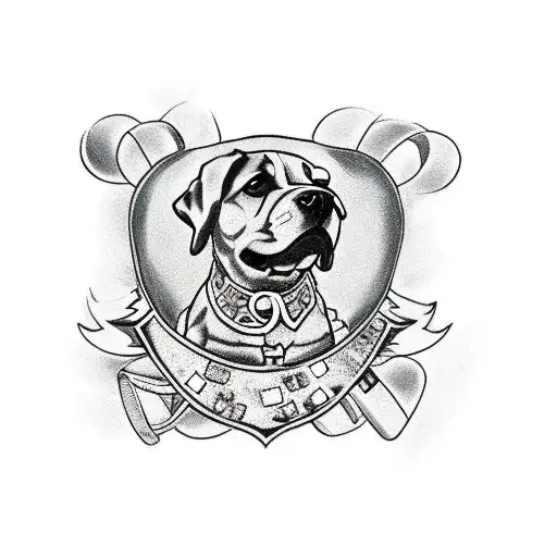 A Dog With A Dollar Symbol Collar Playing A Video Game