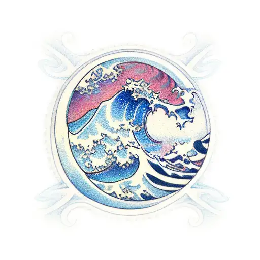 Ocean Wave With The Capital Letter G