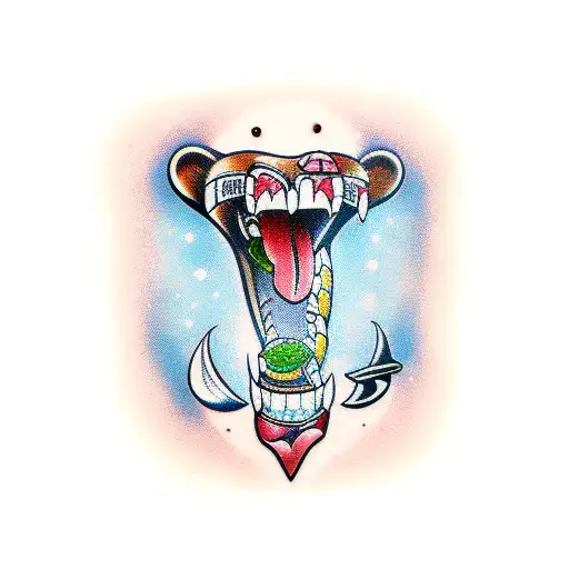 Bear It Broken Sword In Mouth