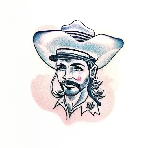 Cowboy Sitting With Hat Down