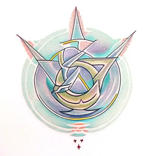 Trishul Inside Zen Circle