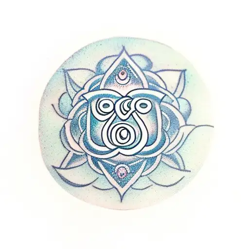 Om Symbol With Amma