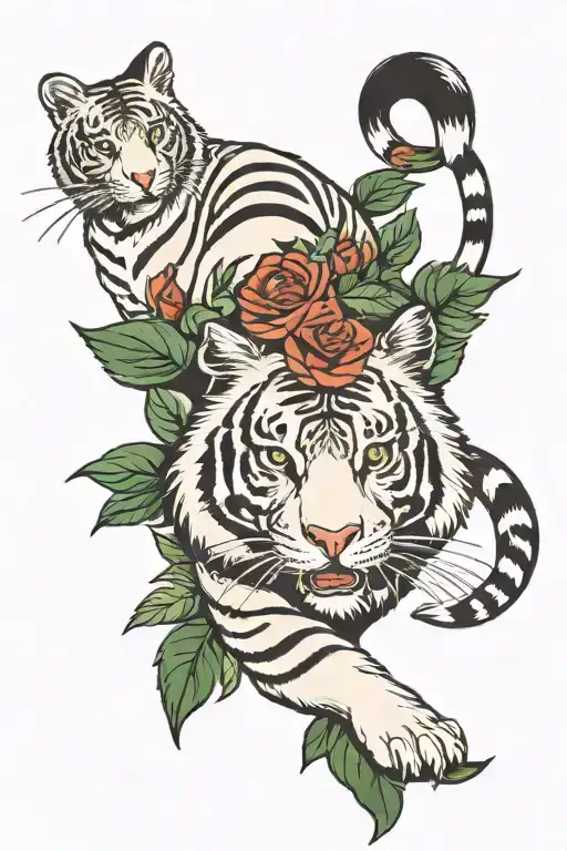 Robin With A White Tiger