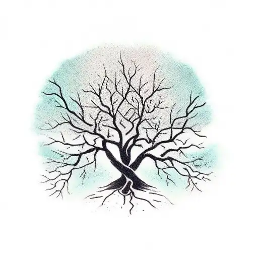 A Tree Of Spirituality With Roots Reaching Into Different Countries The Client Has Traveled To