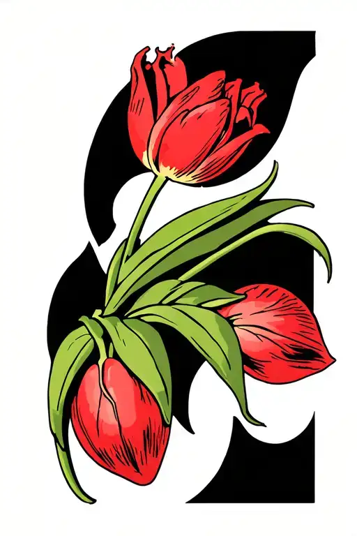 Heart Surgery Survivor Male Abstract Representation New Growth Second Chance Reborn Tulip