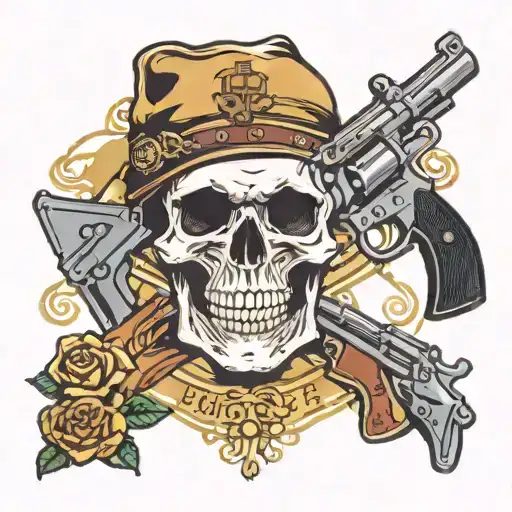 Skull Guns Wire Drugs Bitches Hustler