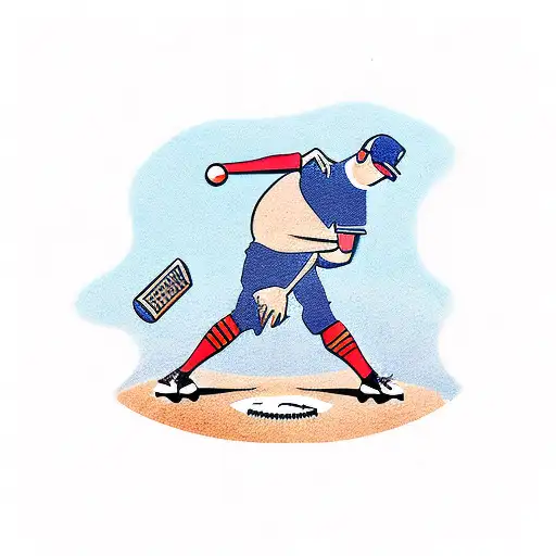 Baseball Field With A Silhouette Of A Father And Son Playing Catch