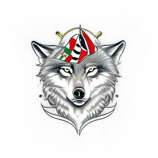 Italian Wolf With Spaghetti Whiskers