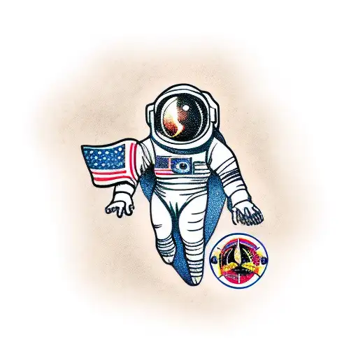 Astronaut Woman Fullbody