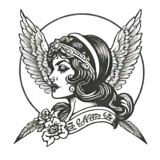 Dzemila With A Halo Symbolizing The Client's Love